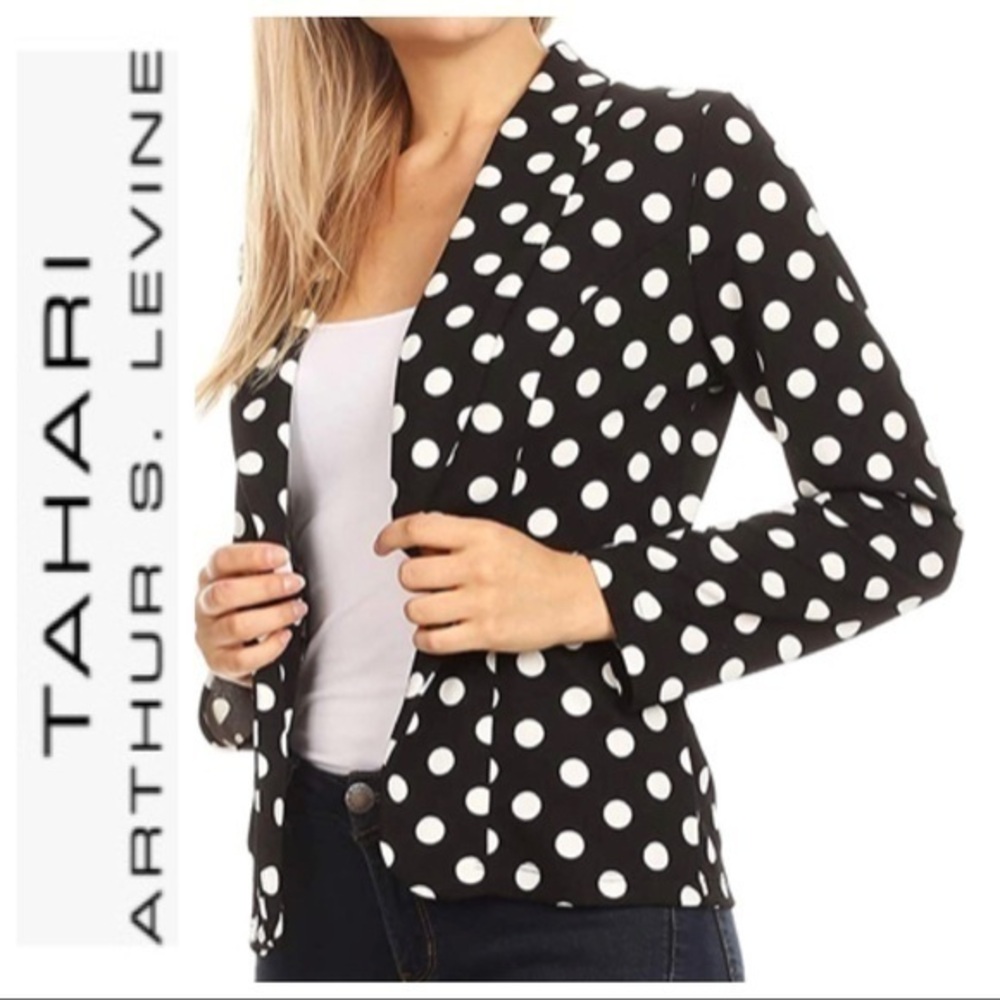 Tahari Arthur S. Levine Polka Dot Blazer